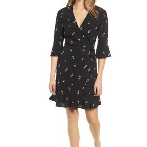 Rails Black Floral Dress